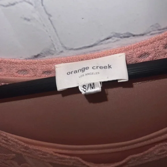 Orange Creek Long Pink floral dress size S/M - Picture 8 of 11